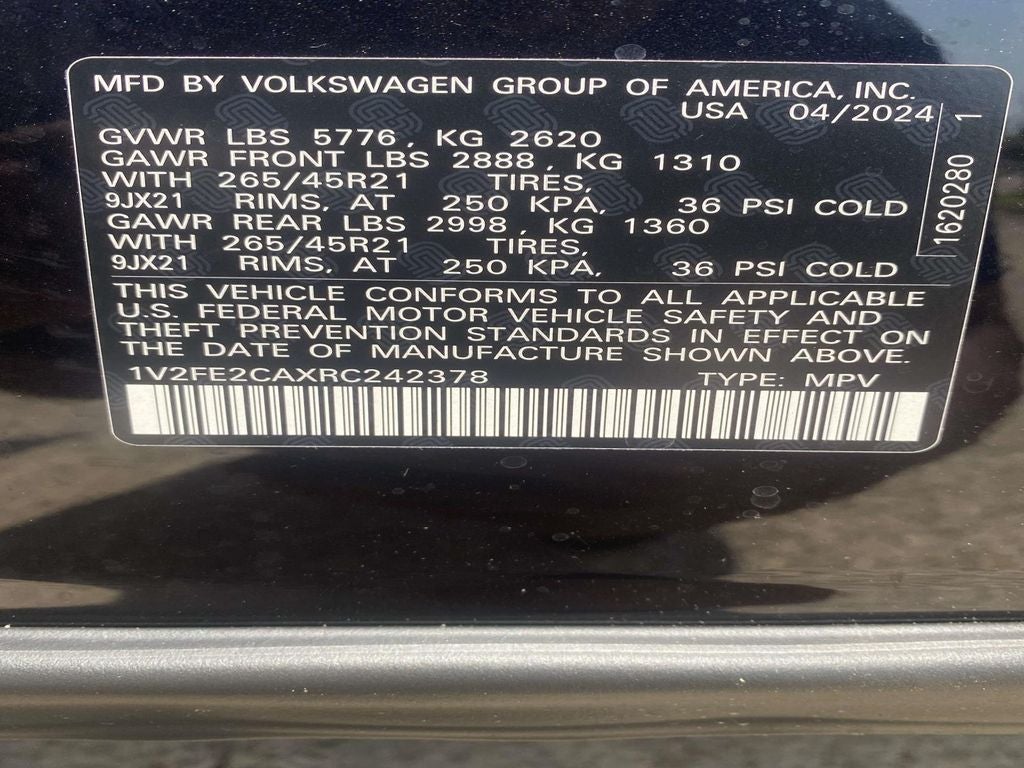2024 Volkswagen Atlas Cross Sport 2.0T SEL Premium R-Line