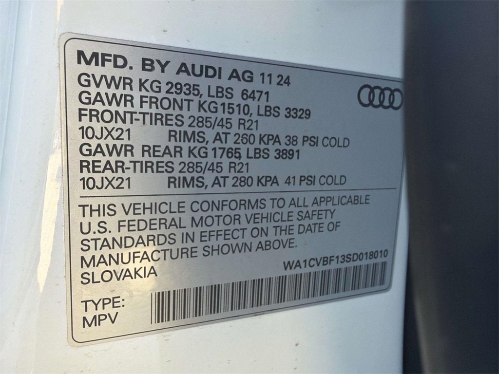 2025 Audi Q8 55 Prestige quattro